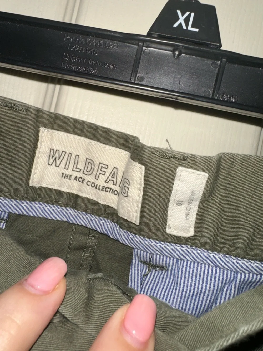 Wildfang Ace collection trousers Olive Chino Pants 10
